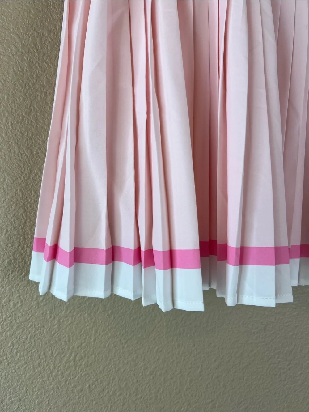 Pink pleated tennis golf pickleball skort - Picture 4 of 9